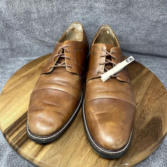 Cole Haan Grand OS Oxford Shoes Mens Size 12 Brown Leather Cap Toe Warren C20153 - Picture 10 of 10